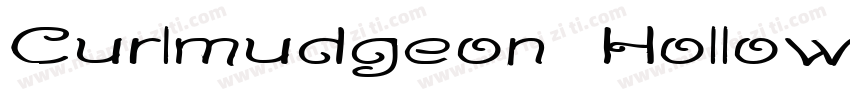 Curlmudgeon Hollow Italic字体转换